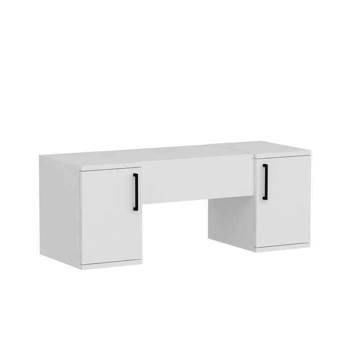 Hanah Home Mesa de Maquillaje Mercan Blanco con Espejo Hanah Home Mesa de Maquillaje Mercan Blanco con Espejo